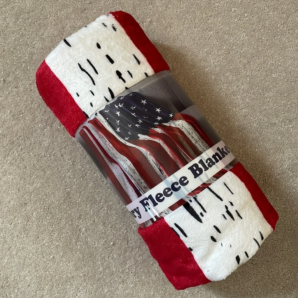 American Flag Throw Blanket